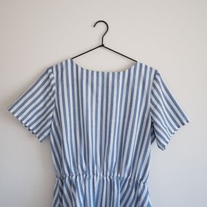 Atmos & Here Striped Linen Dress